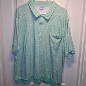 Haband Casual Joe Light Green Polo Shirt with Pocket Mens 2XL